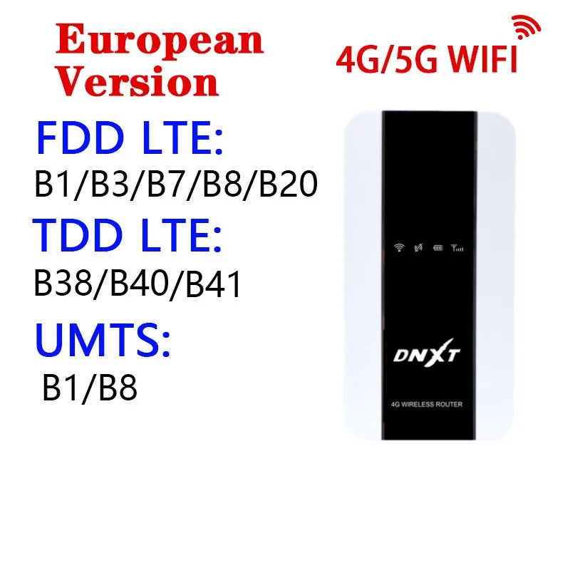 DNXT Universal and Unlocked 4G Mobile Wifi Router