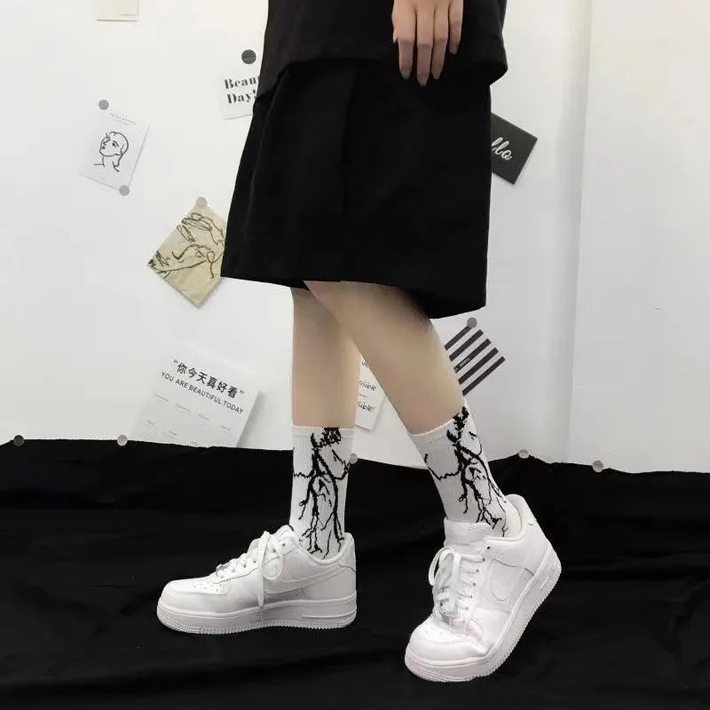 Unisex Men Women's Socks Korean Harajuku Vintage Streetwear