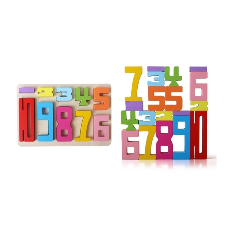 3D Digital Puzzle Number Building Block Set Baby