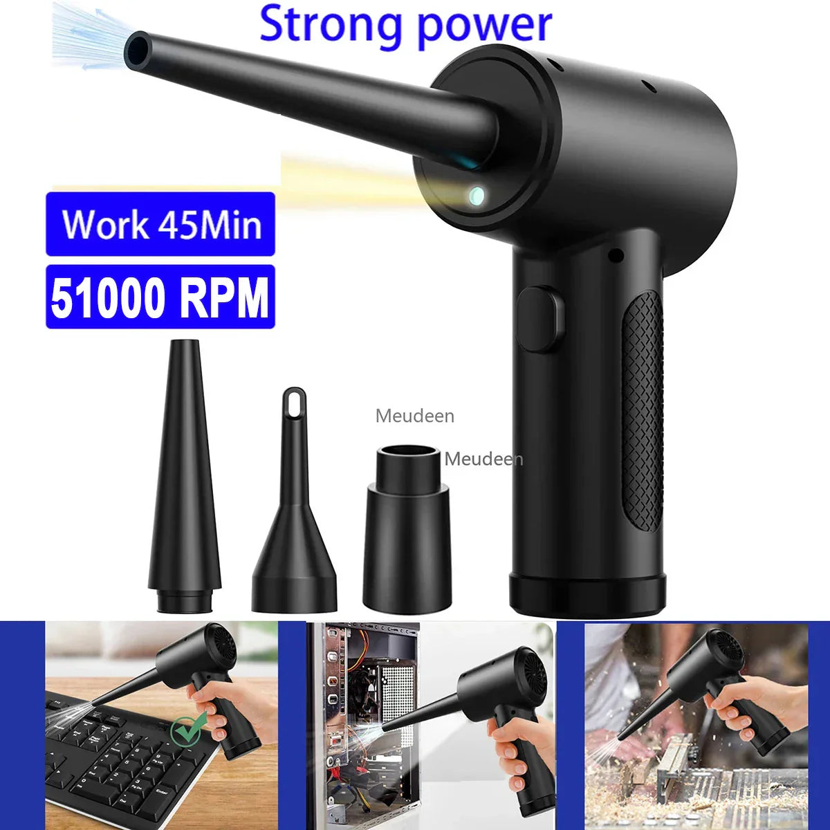 Wireless Air Blower Computer Cleaner Dust Device Electric