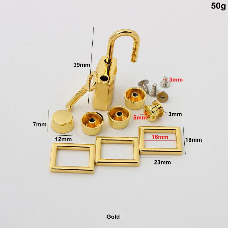 New Rectangle Eyelets Hanger Metal Lock for Bag