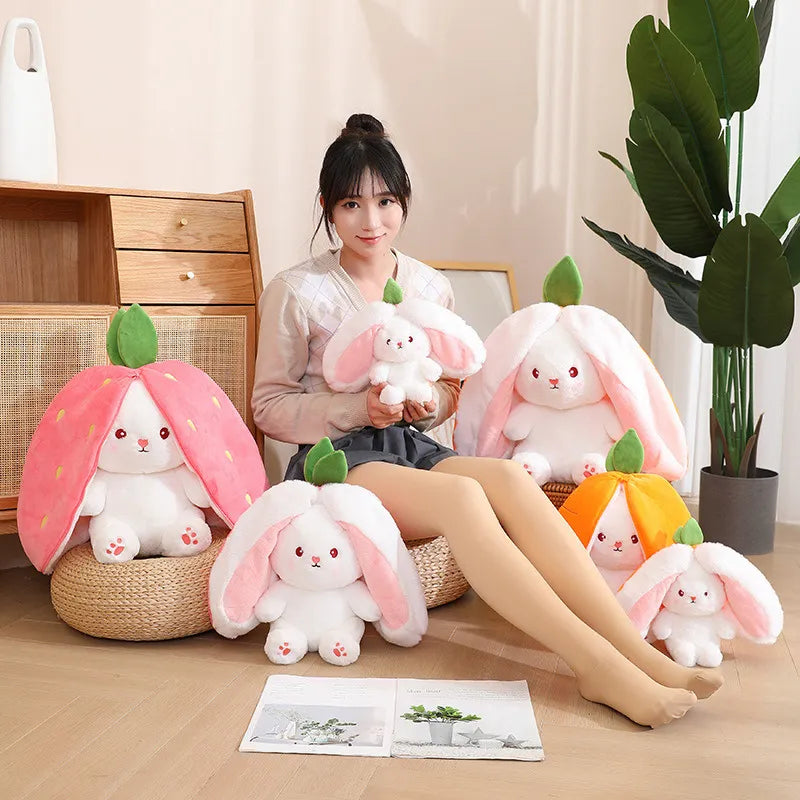 Funny Joy Kawaii Fruit Bunny Plush Toy Cute