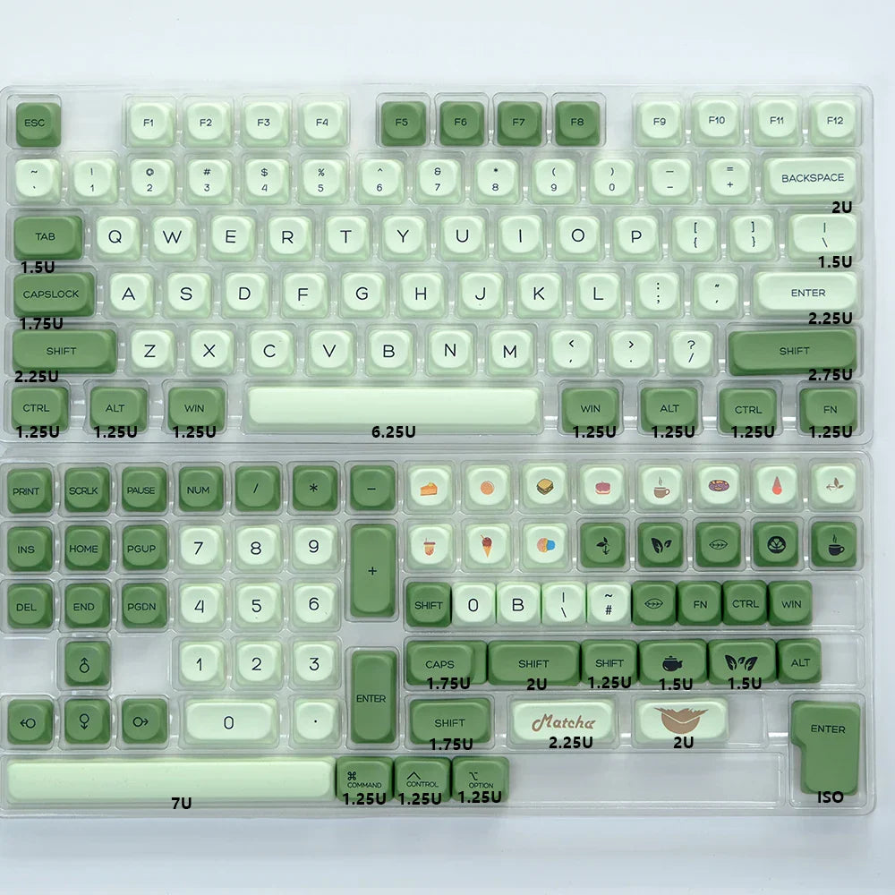 KBDiy KOA Keycaps GMK Soymilk 140 Keys PBT
