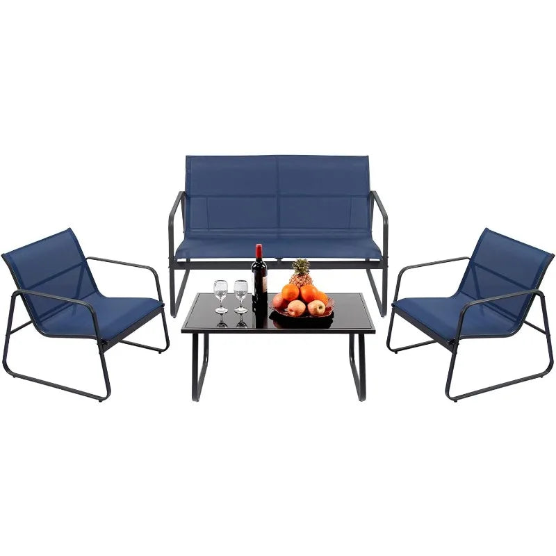 PAIQIAN 4-Pieces Patio Furniture Set Patio Furniture Outdoor