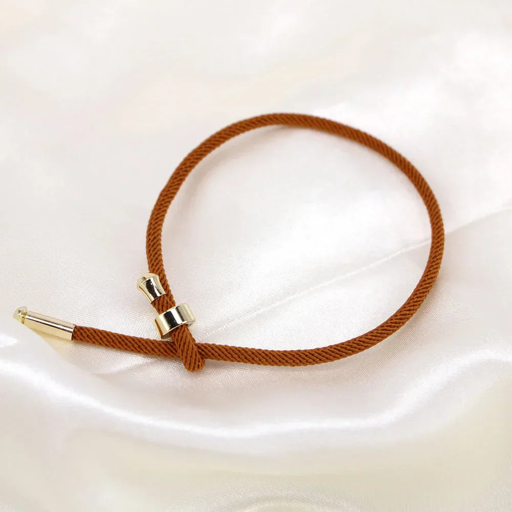 50PCS, Colorful Thread Rope Couple Bracelet Gold Copper