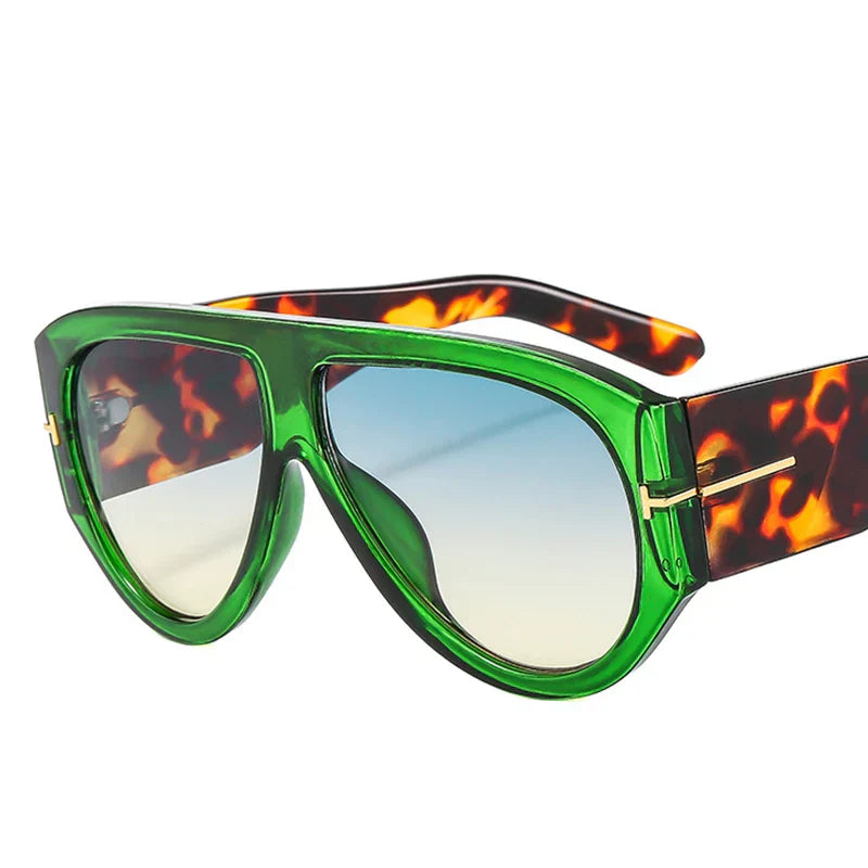 Oversized Pilot Sunglasses Women Fashion 2023 Luxury Big