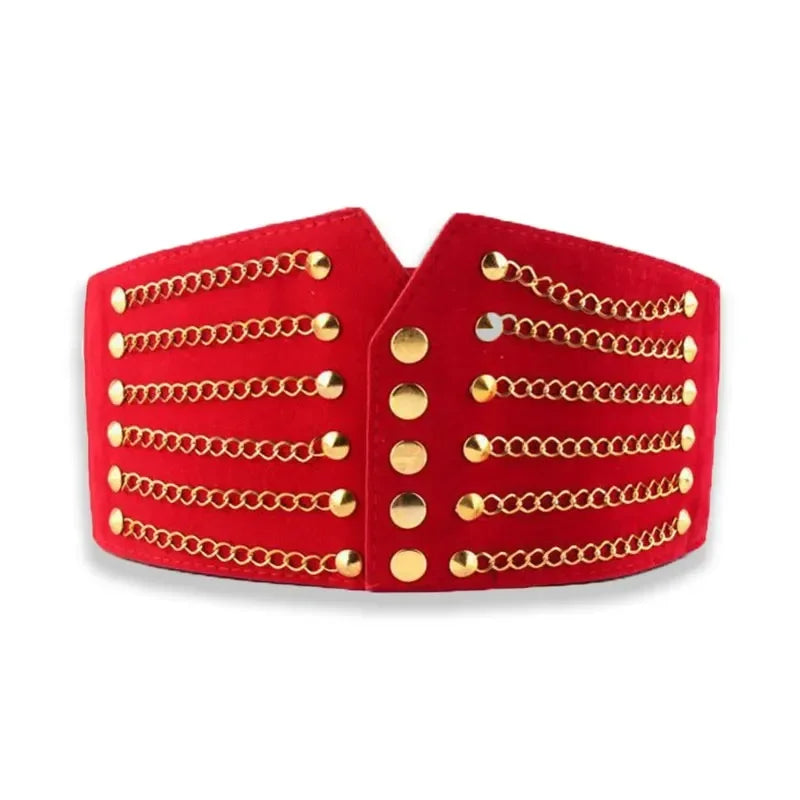 Deepeel 10cm Wide Women Fashion Slim Corset Cummerbunds