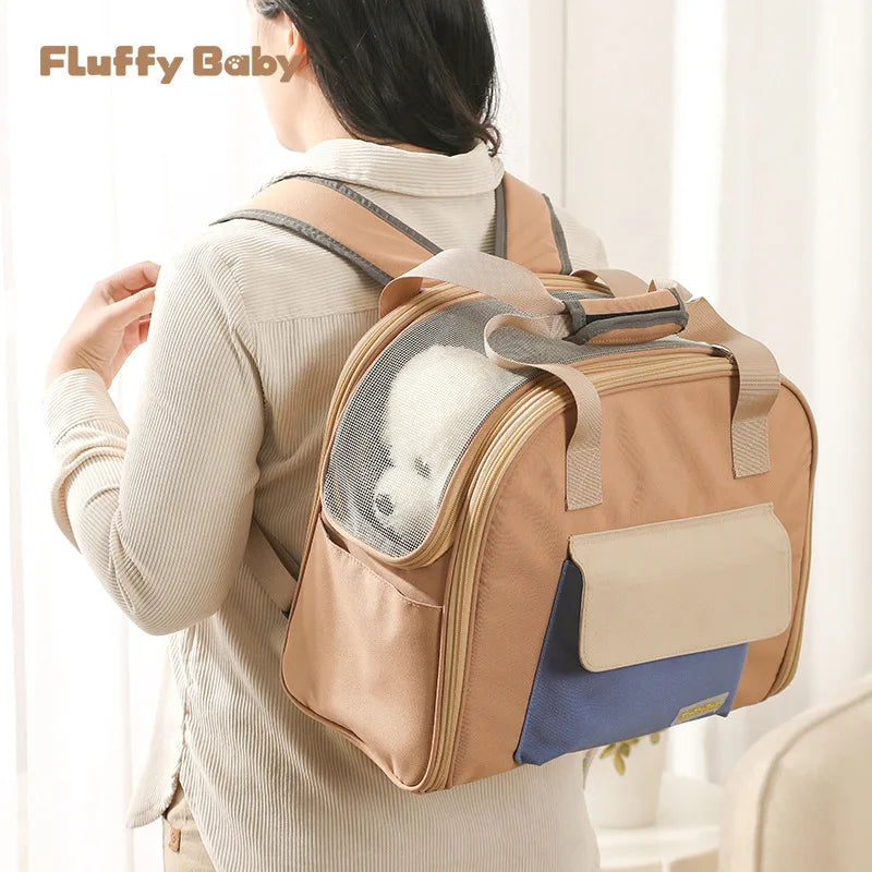 Pet Dog Cat Backpack Foldable Puppy Travel Handbags