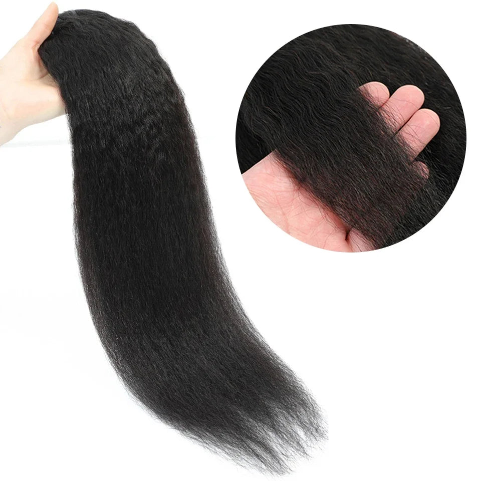 BAHW Brazilian Kinky Straight Human Hair Bundles With