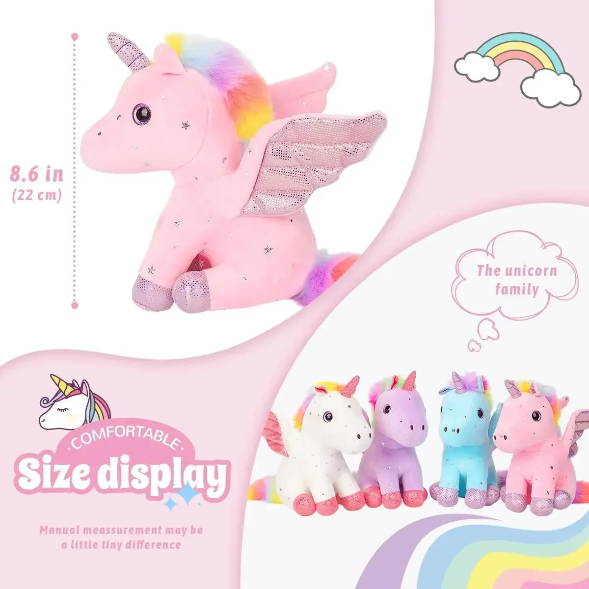 Plush Unicorn Stuffed Animal Cute Plush Toy Gift
