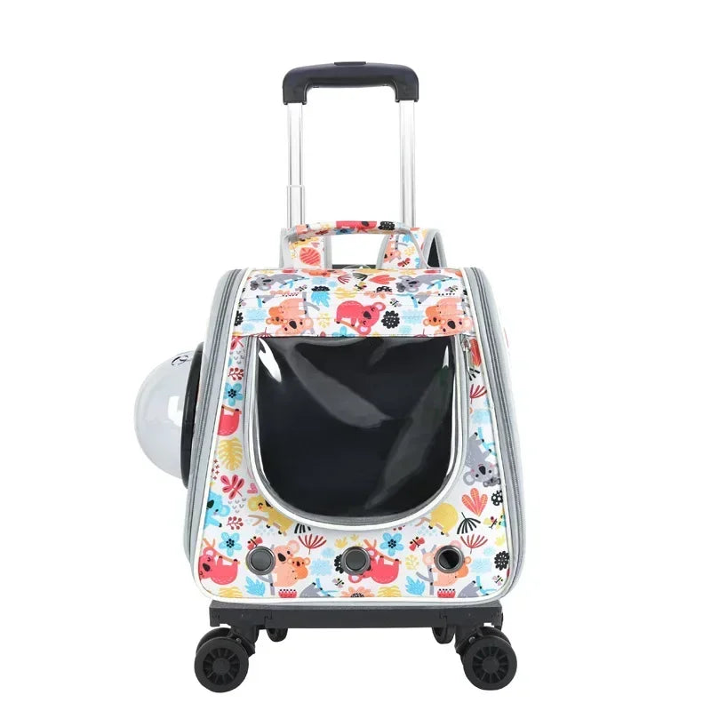 2 In 1 Large Pet Cat Backpack Stroller