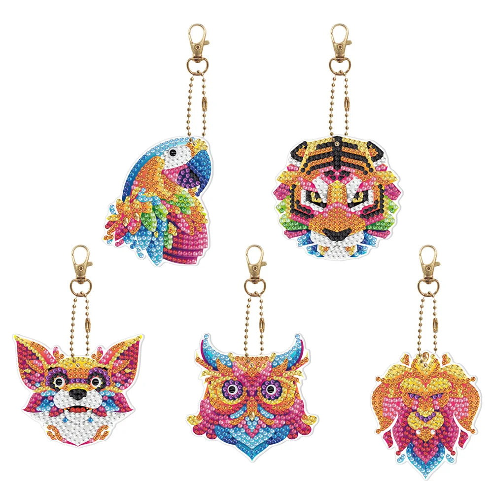 Disney animal key DIY Diamond Painting Keychain Embroidery