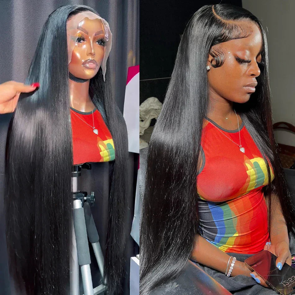 Luvin 13x4 13x6 Bone Straight Lace Front Human