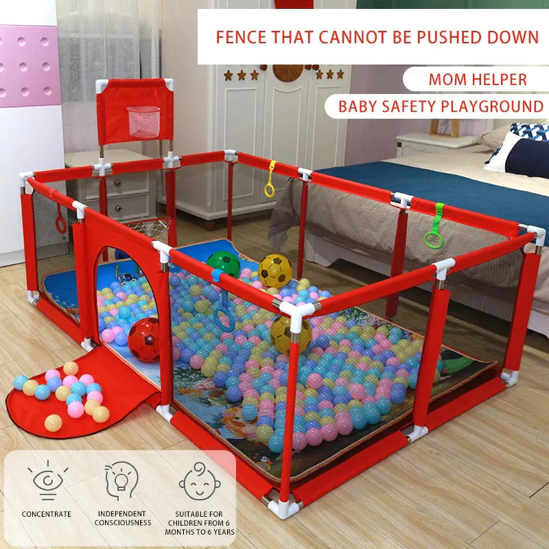 IMBABY Baby Playground Home Baby Playpen Football Basketball