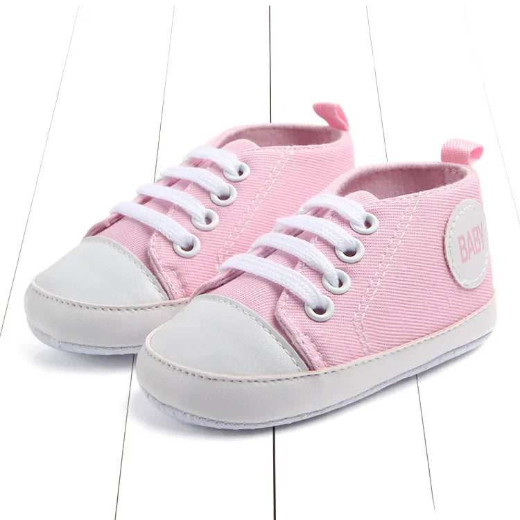 Baby Canvas Classic Sports Sneakers Newborn Baby Boys