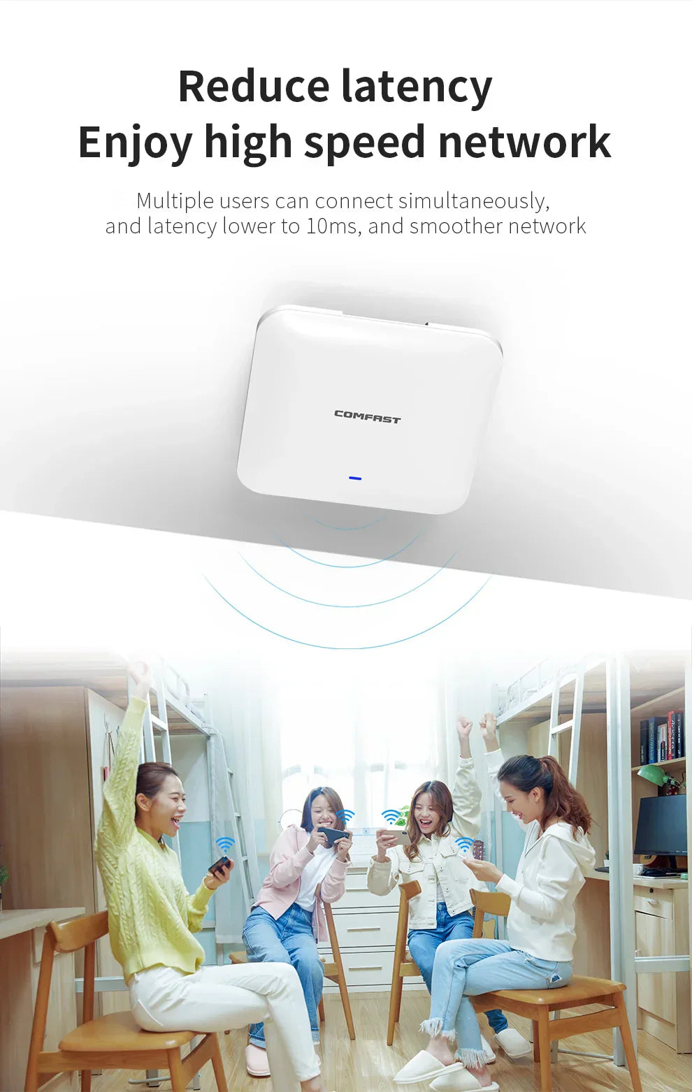 Comfast CF-E393AX 3000Mbps Gigabit WiFi 6 Wireless Ceiling