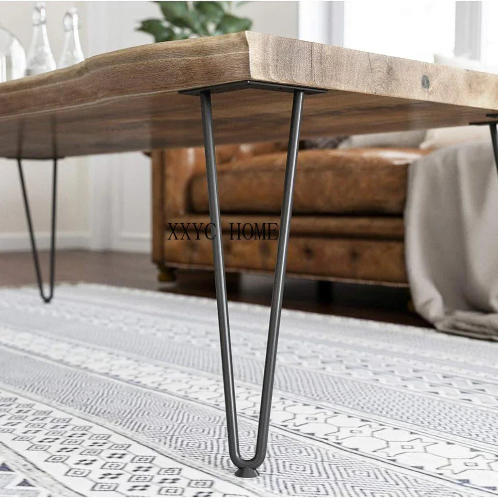 LWZH Heavy Duty Satin Black Hairpin Legs 4PCS
