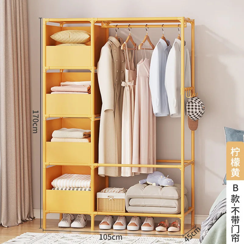 Simple Combination of Non-woven Wardrobe, Foldable Storage, Reinforcement