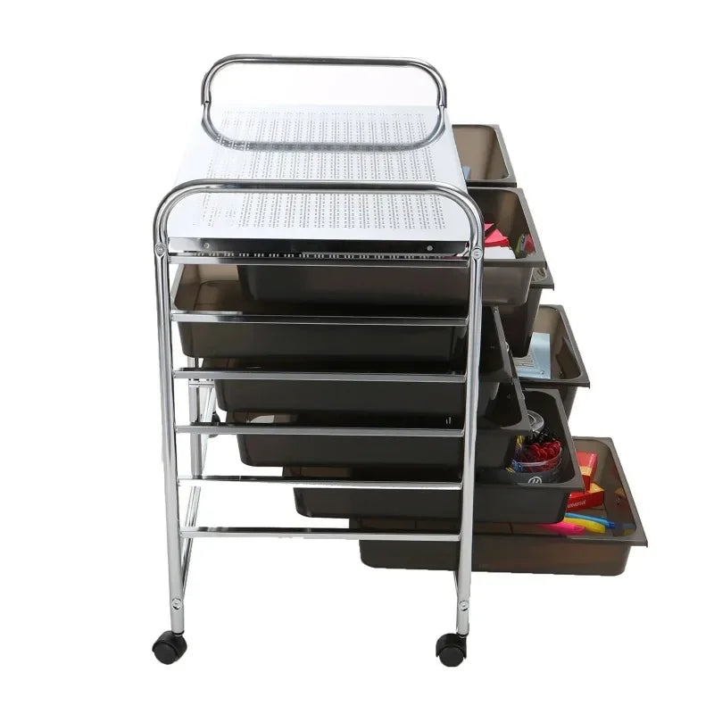 Storage Drawer Rolling Utility Cart, 6 Drawer Organizer,