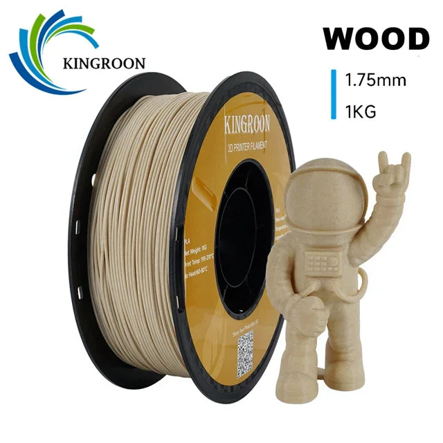 KINGROON 3D Printer Filament Wood PLA 1.75mm 1kg