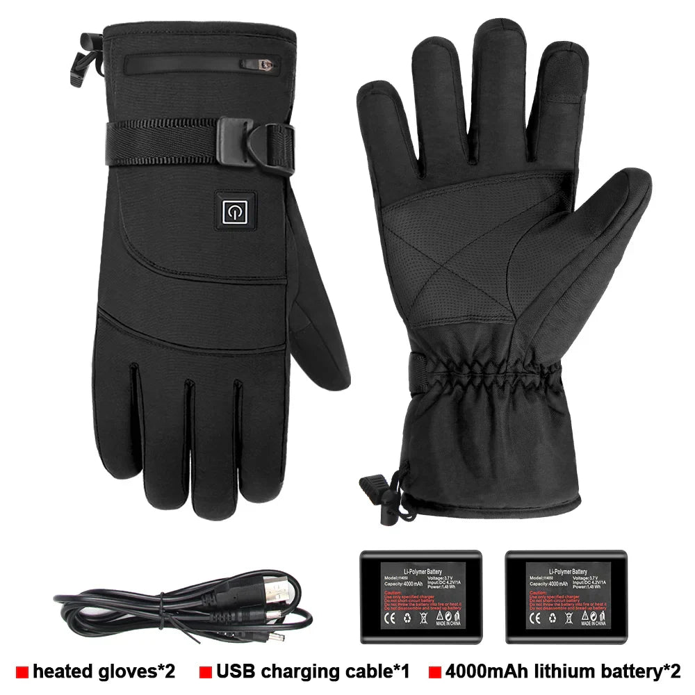 2023 Heated Motorcycle Gloves – USB Electric Thermal Biker Gloves