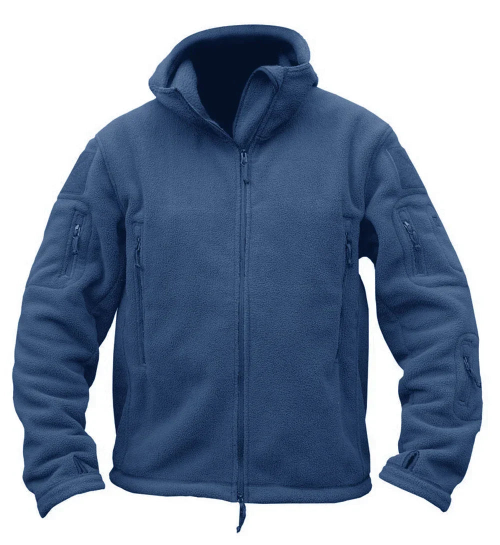 TACVASEN Winter Hooded Fleece Jackets Mens Zipper Pockets