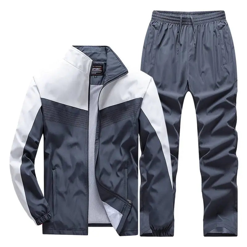 Men Sportswear Set Tracksuit New Spring Autumn Suit