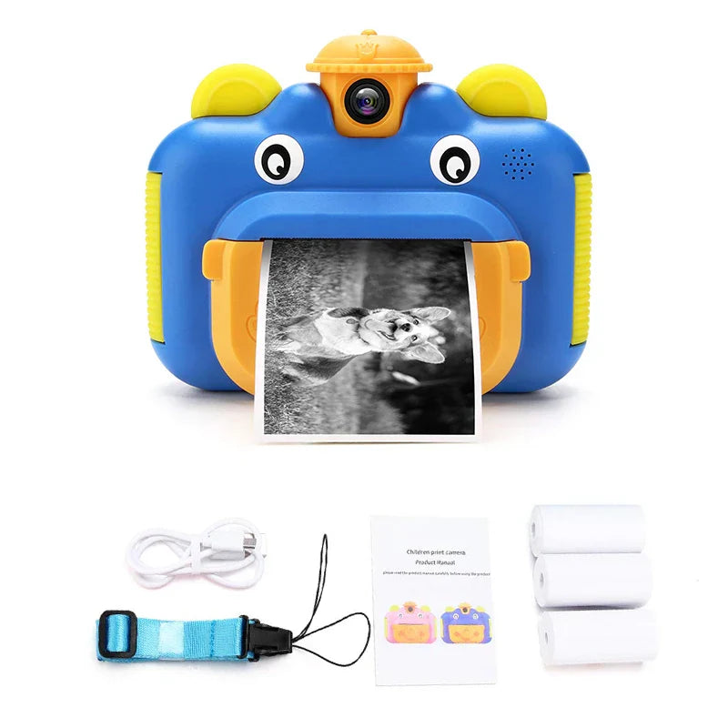 Children's Instant Print Camera With Thermal Printer Kids