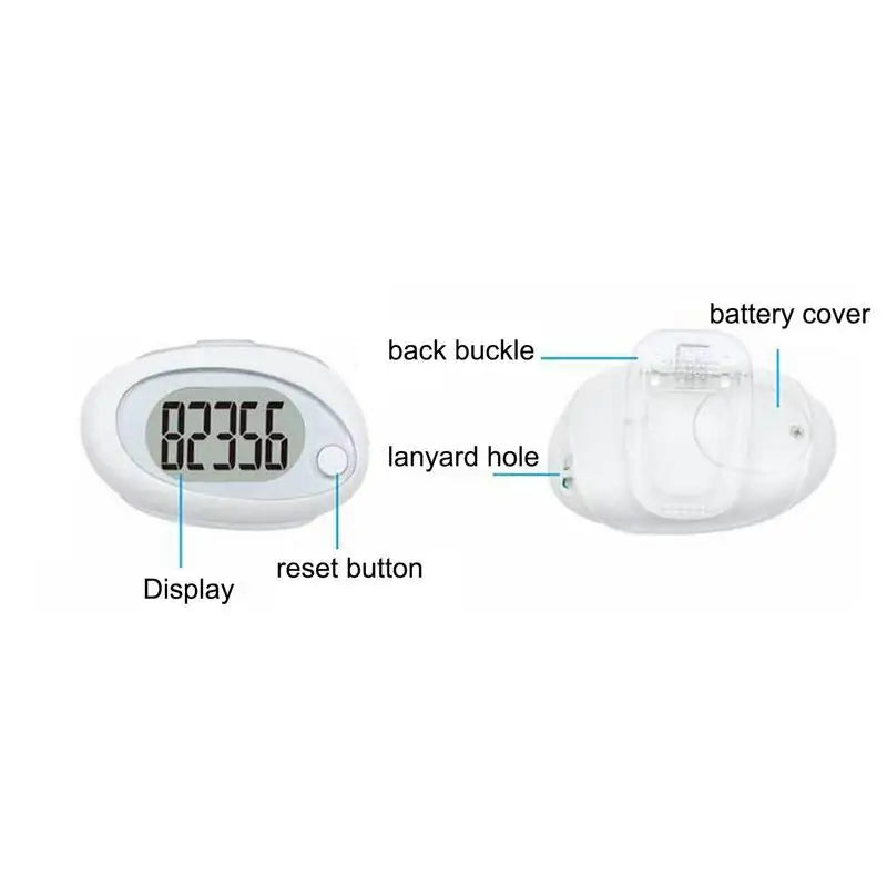 Women Pedometer For Walking 3D Pedometer With Clip
