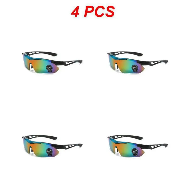 1/2/4PCS Outdoor Men Cycling Sunglasses Road Mountain Riding