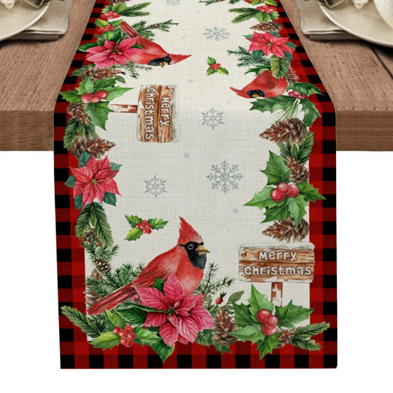 Christmas Style Table Runner Wedding Decoration Tablecloth Christmas