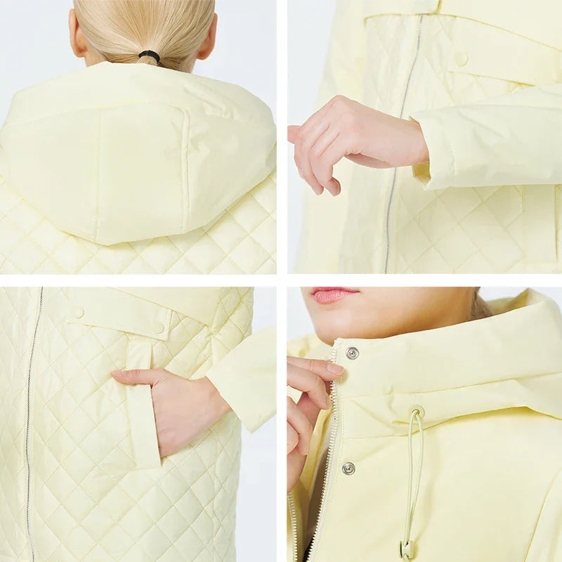ICEbear 2023 New Women Casual Short Jackets Hooded
