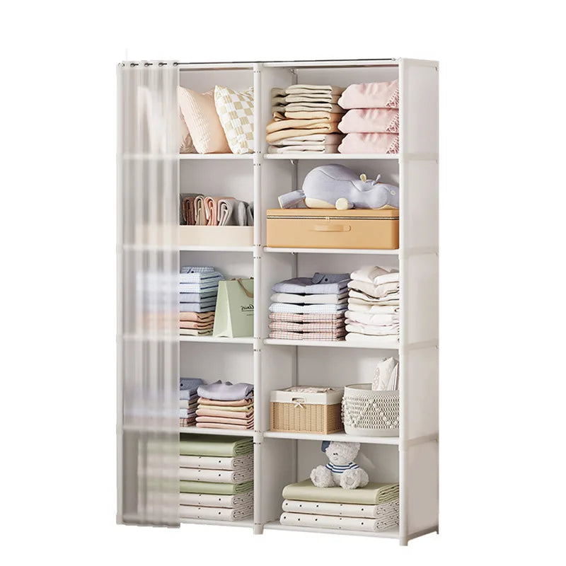 Multipurpose Dustproof Wardrobe for Household, Simple Assembly Storage