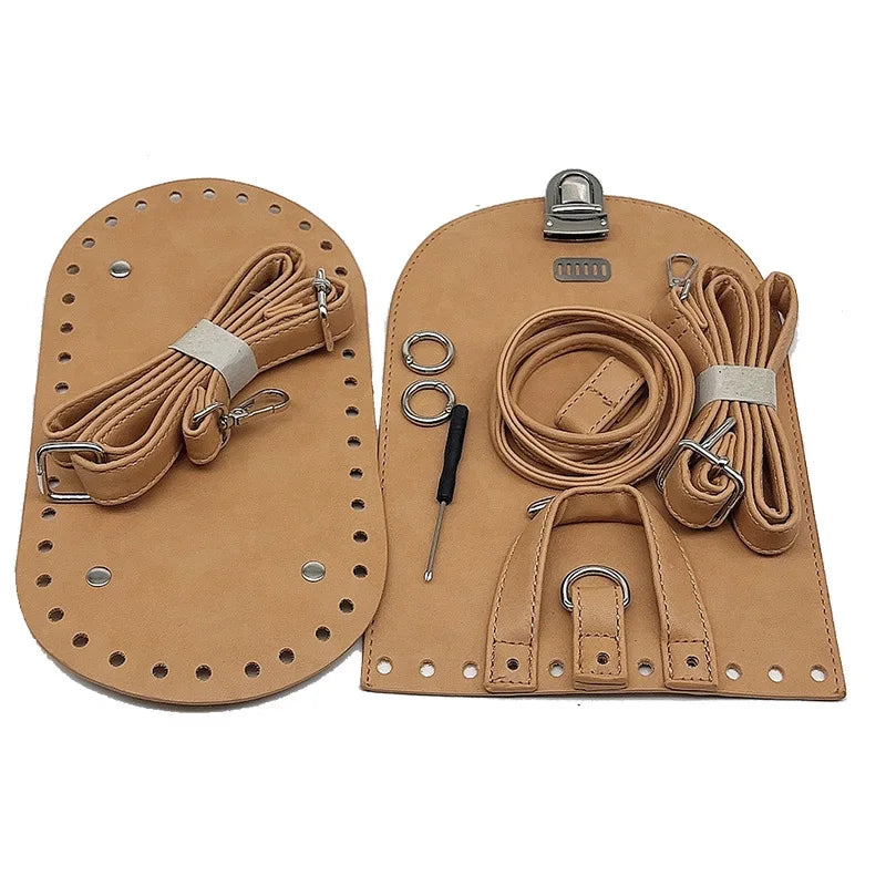 7pcs set Handmade Handbag Shoulder Strap Woven Bag