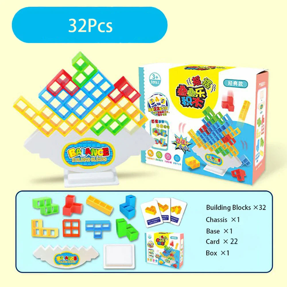 Balance Tower Blocks Game Stacking Board Toys Children