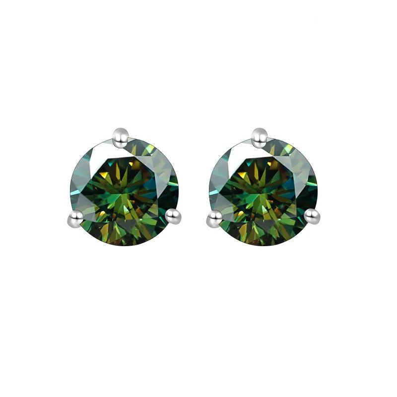 Gica Gema Premium 0.5-1ct Moissanite Diamond Stud Earrings