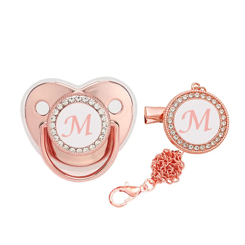 Baby Pacifier Letter Clip Chain Cover Newborn 26