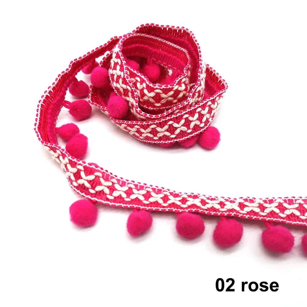 10yards Pom Pom Trim Lace Fabric Sewing Accessories
