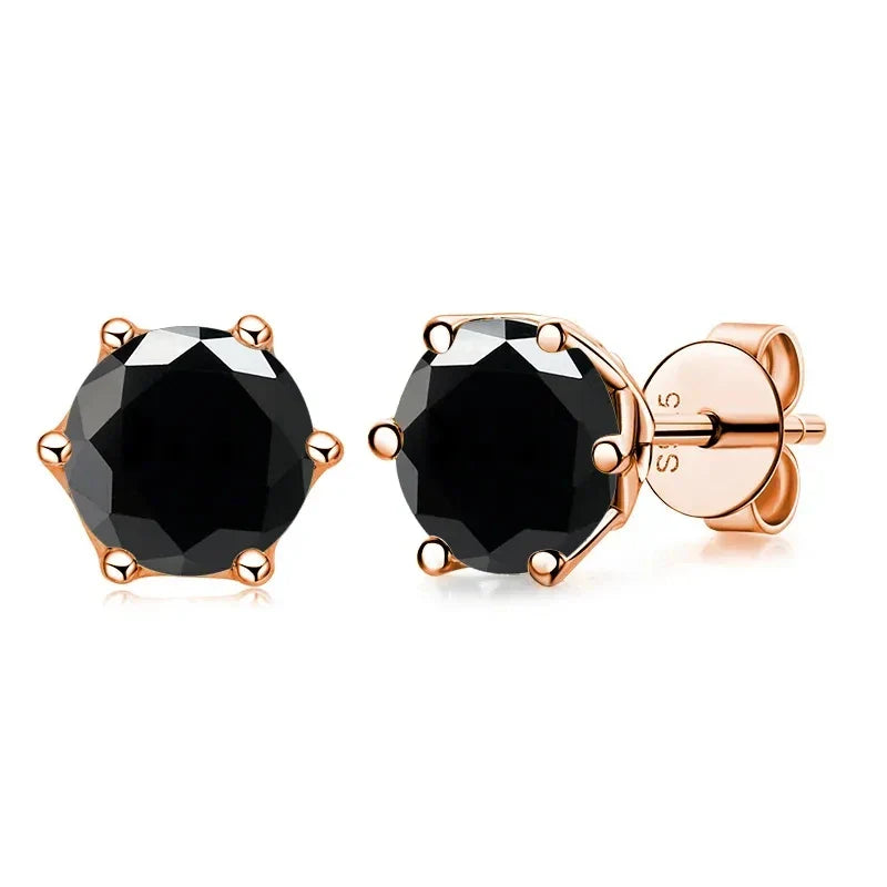 GRA 0.5ct-1ct D Color Certified Moissanite Stud Earrings