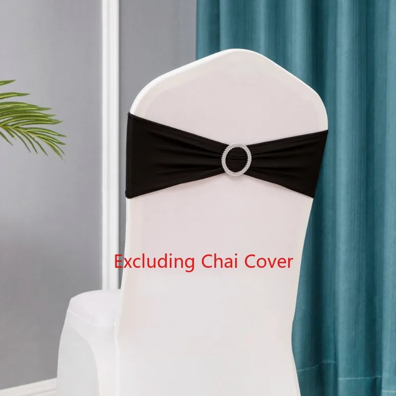 10pcs/lot Stretch Lycra Spandex Chair Covers Bands