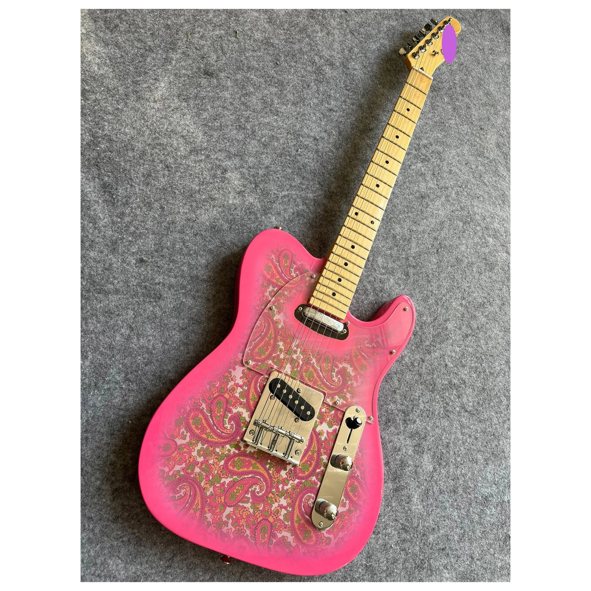 Custom Electric Guitar with 22 Fret, Blue and