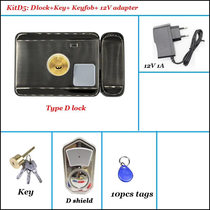 Intelligent Door Lock Video Intercom Compatible Electric Lock