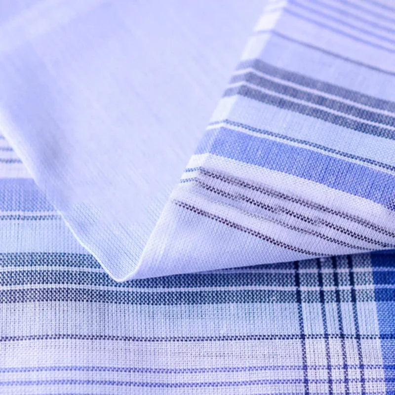 Lot Square Plaid Stripe Handkerchiefs Men Classic Vintage