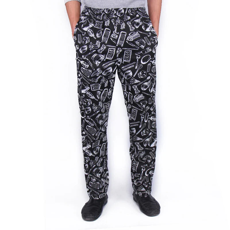 Unisex Chef Uniform Hotel Restaurant Cook Pants BBQ