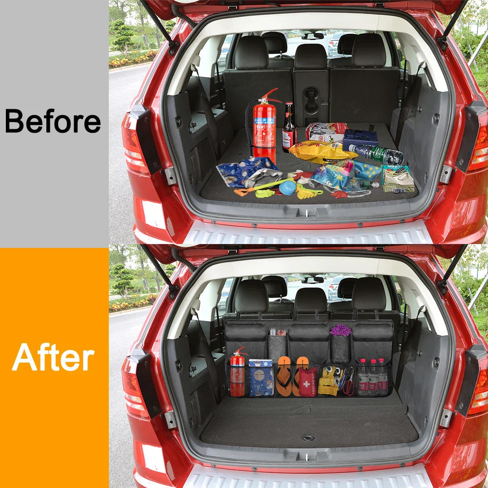 Car Rear Seat Back Organizer Auto Trunk Net