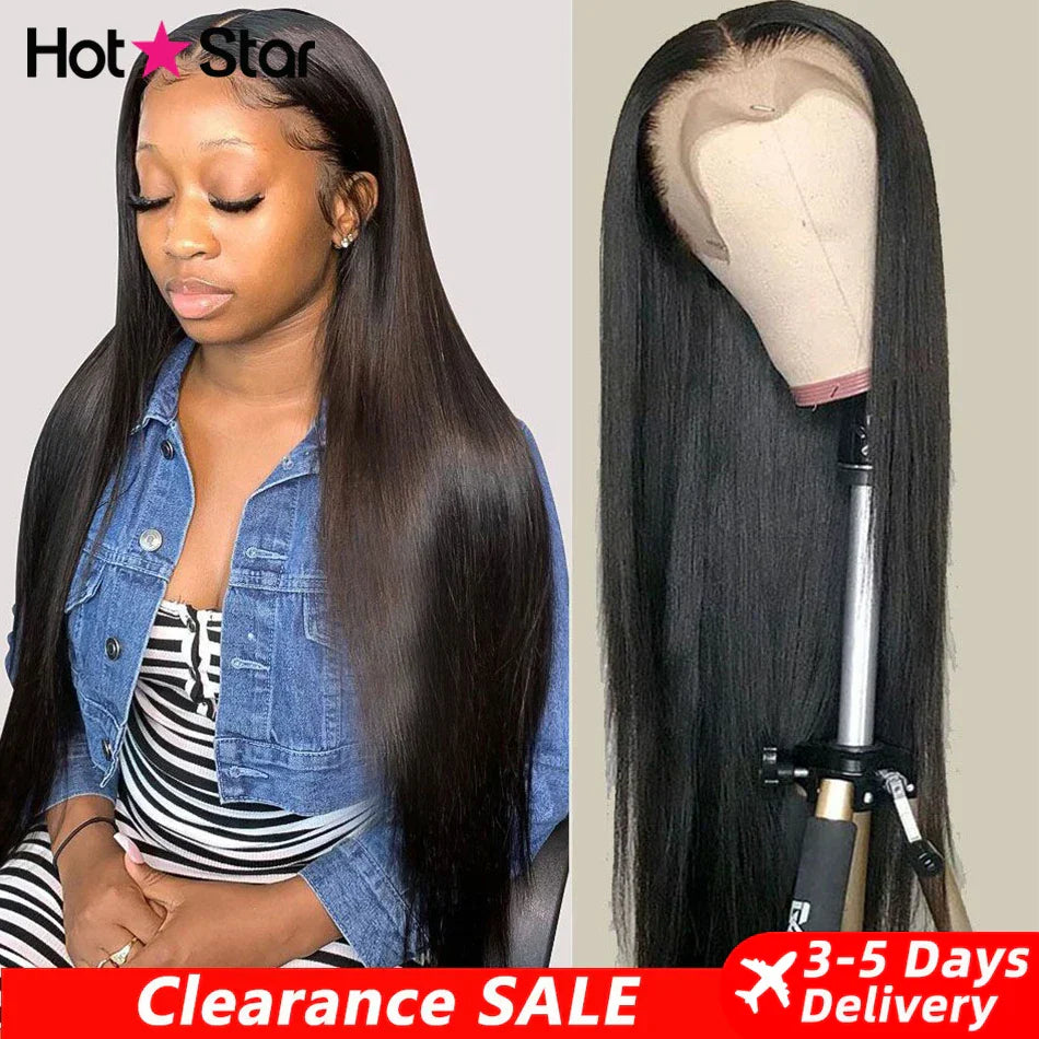 HD Lace Front Human Hair Wigs Straight 13x4