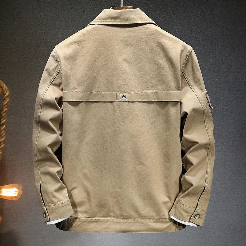 Men's American Style Vintage Denim Jacket 2023 spring