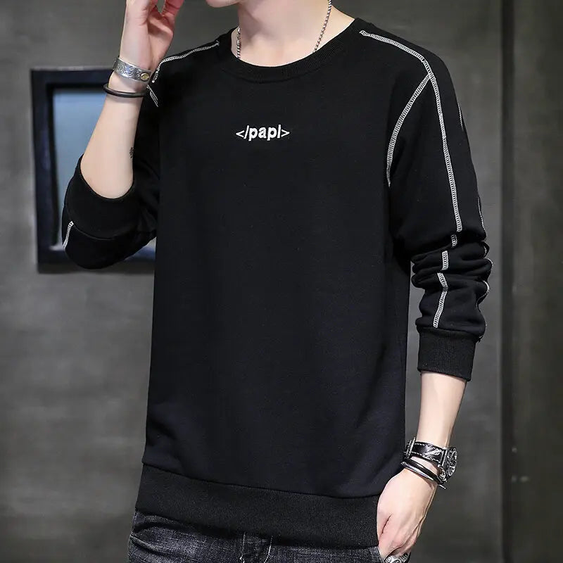 New Autumn Fashion Trend Solid Color Round Neck