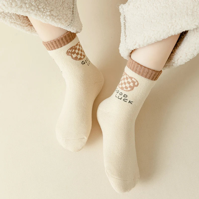 Baby Socks Fall Winter Thick Warm Cute Cartoon