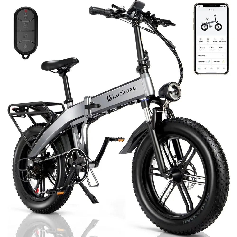 Electric Bike Folding for Adults,200W Peak Motor 48V